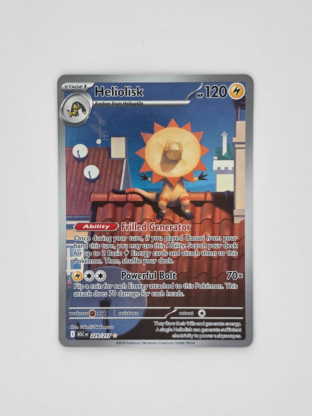 Heliolisk 229/217 Illustration Rare – Ascended Heroes Pokémon Card
